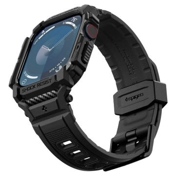 ETUI Z PASKIEM DO APPLE WATCH 10 (46MM) MATTE BLACK SPIGEN RUGGED ARMOR PRO