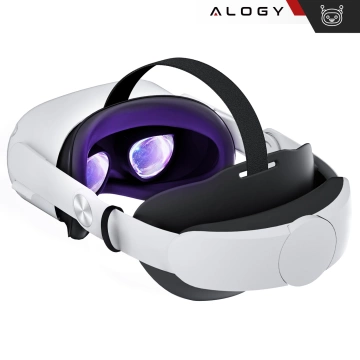 Regulowana Opaska Pasek wymienny do Meta Quest 2 Alogy Elite Strap Biały