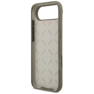 Etui Guess do iPhone 17 Air Silicone Big 4G Script Brown