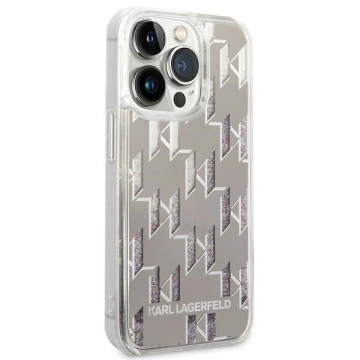 Etui Karl Lagerfeld KLHCP14LLMNMS für iPhone 14 Pro 6,1" Hardcase Liquid Glitter Monogram
