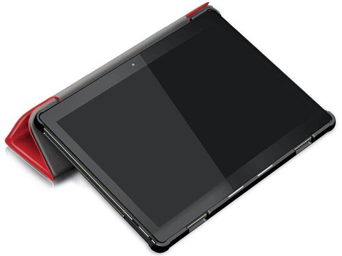 Etui Alogy Book Cover do Lenovo Tab M10 10.1 TB-X605 Czerwone + Szkło