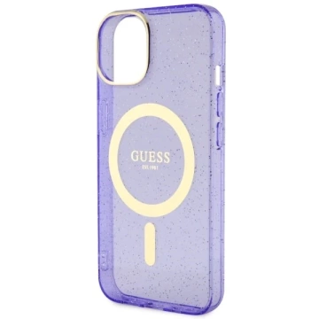 Etui Guess GUHMP14MHCMCGU für iPhone 14 Plus 6,7" Hardcase Glitter Gold MagSafe