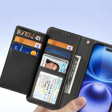iPhone 16 Dux Ducis Lawa MagSafe Wallet Case – Schwarz