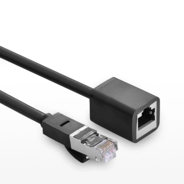 UGREEN Ethernet-Verlängerungskabel RJ45 Cat 6 FTP 1000 Mbit/s 2 m schwarz (NW112 11281)