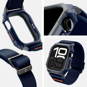 Pasek Opaska do APPLE WATCH 10 (46MM) GRANATOWA SPIGEN LITE FIT PRO