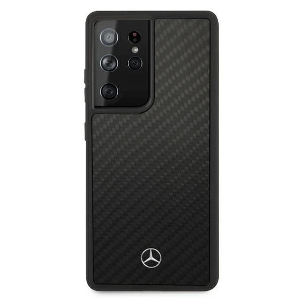 Etui Mercedes MEHCS21LRCABK für Samsung Galaxy S21 Ultra G998 Carbon Hardcase Dynamic Line