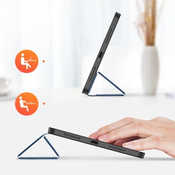Dux Ducis Domo etui iPad 11" 2025 (11gen.) / 10.9'' 2022 (10gen.) pokrowiec smart cover podstawka niebieskie