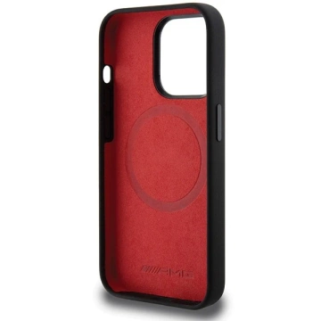 Etui do iPhone 15 Pro AMG Silicone Rhombuses MagSafe czarne