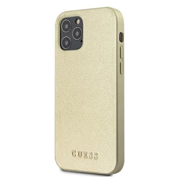 Guess GUHCP12LIGLGO iPhone 12 Pro Max 6,7" złoty/gold Hardcase Iridescent
