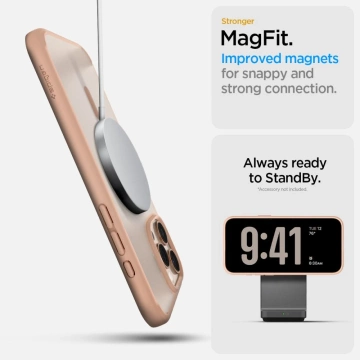 Etui do iPhone 16 Pro Spigen Ultra Hybrid ”T” Mag MagSafe Różowe