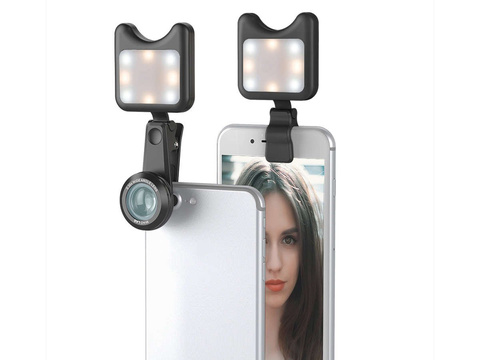 Apexel APL-3663FL 0,36X Weitwinkel 15X Makroobjektiv LED Lampe schwarz