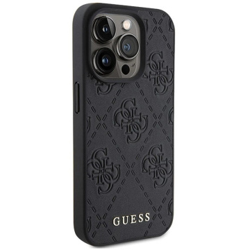 Oryginalne Etui GUESS Hardcase GUHCP15LP4EPMK do iPhone 15 PRO (Quilted 4G Classic / czarny)