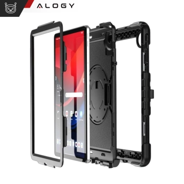 Etui pancerne 360 z miejscem na rysik do Lenovo K11/ K11E 11” / M11 10.95" 11" TB330FU TB330XU TB331FC Alogy Pirate 360 Case obudowa na tablet Czarne