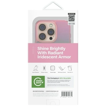 Etui do iPhone 16 Pro UNIQ Iridescia MagClick Różowy