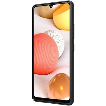 Nillkin Super Frosted Shield wzmocnione etui pokrowiec + podstawka Samsung Galaxy A42 5G czarny
