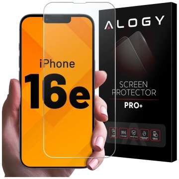 Etui do Apple iPhone 16e obudowa ochronna na telefon Alogy Matte HybridMag™️ Case do MagSafe Matowe Antypoślizgowe Wzmocnione Narożniki Czarne + Szkło Hartowane