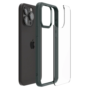 Etui Spigen Ultra Hybrid do iPhone 15 Pro Max - ciemnozielone