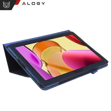 Etui do Lenovo Tab K11 / K11E 11” M11 10.95" TB330FU/TB330XU/TB331FC stojak pokrowiec obudowa z klapką na tablet Case Alogy Granatowe
