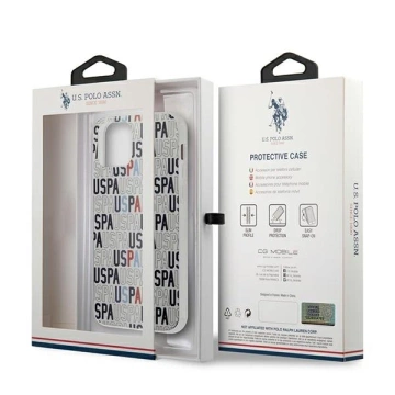 Etui na telefon US Polo  Logo Mania Collection iPhone 12 mini 5,4" biały/white