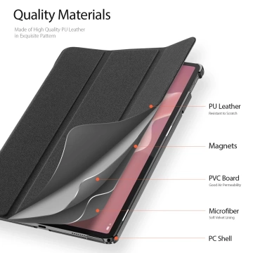 Etui Dux Ducis Domo z klapką i smart sleep do Lenovo Tab K11 / K11E 11” i M11 - czarne