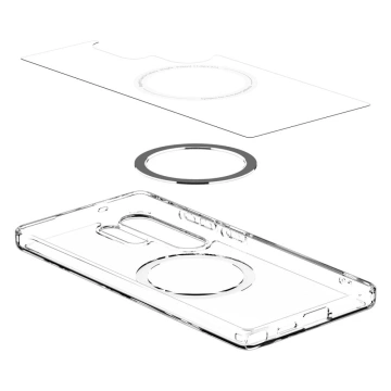 Etui für Samsung Galaxy S25 Ultra Clear/White Spigen Ultra Hybrid Mag MagSafe