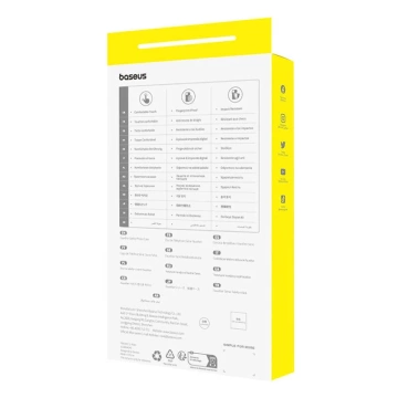 Baseus Fauxther Series Magnetische Handyhülle für iPhone 15 Pro Max (Schwarz)
