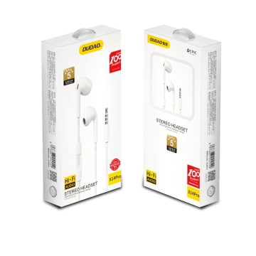 Dudao In-Ear-Kopfhörer mit 3,5-mm-Miniklinkenanschluss weiß (X14PRO)