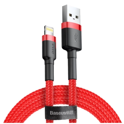 Baseus Cafule Lightning 2.4A 50cm rotes Nylonkabel