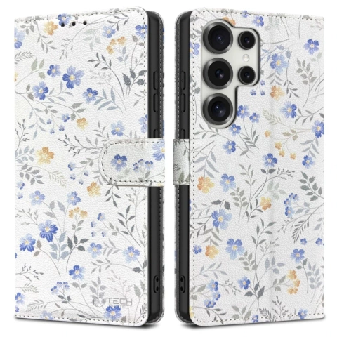 Etui do Samsung Galaxy S25 Ultra Tech-Protect Wallet Frühlingsblumen