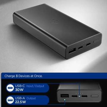 Spigen EA3020 Power Bank 20000mAh 30W USB-C/USB-A Black