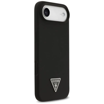 Etui Guess Silicone Triangle Logo MagSafe do iPhone 17 Air czarne
