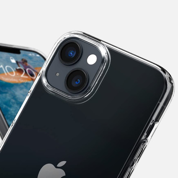 Etui obudowa case Spigen Liquid Crystal do Apple iPhone 14 Crystal Clear + Szkło