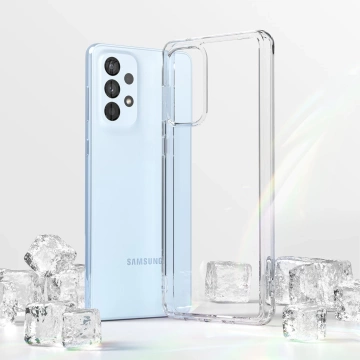 Ringke Fusion TPU-Hülle mit Rahmen für Samsung Galaxy A73 transparent