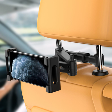 Dehnbare Kopfstütze Autohalterung für die Kopfstütze für Telefon / Tablet Schwarz