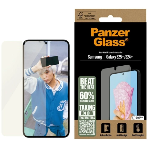 Szkło hartowane do Samsung Galaxy S25+ Plus PanzerGlass All-in-One Screen Protector