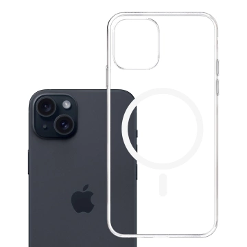 Schutzhülle für Apple iPhone 15 Plus 3mk Clear MagCase