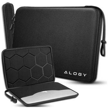 Laptop-Hülle, MacBook Air Pro 13,3 Zoll Alogy Hartschaum-Tasche, Schutzhülle für 13–14 Zoll Laptops, Schwarz