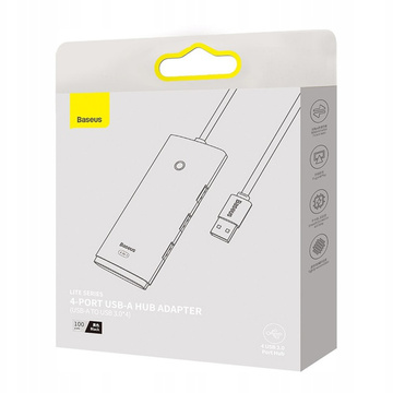 HUB Adapter Baseus Lite Series przejściówka rozdzielacz USB-A do 4x USB-A 100cm