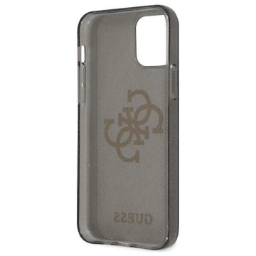 Guess GUHCP12LPCUGL4GBK iPhone 12 Pro Max 6,7" czarny/schwarz Hartschale Glitter 4G Big Logo