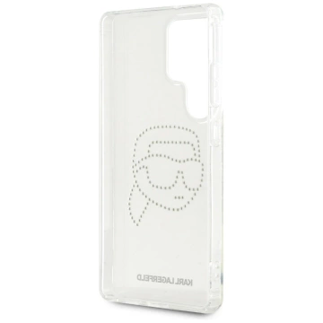Etui do Samsung Galaxy S25 Ultra Przezroczysty Karl Lagerfeld Rhinestones Karl Head Logo