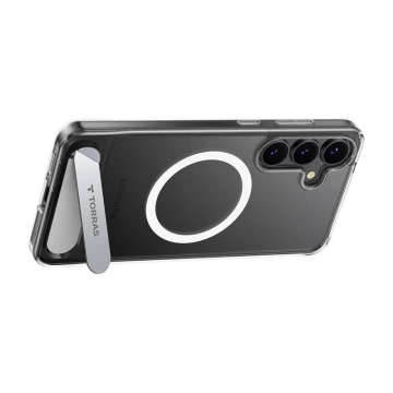Schutzhülle für Samsung Galaxy S25, transparent, Torras Pstand Serie