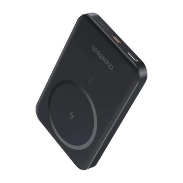 Powerbank Magnetisch Schwarz 5000mAh 20W Dünn Kabellos Schwarz