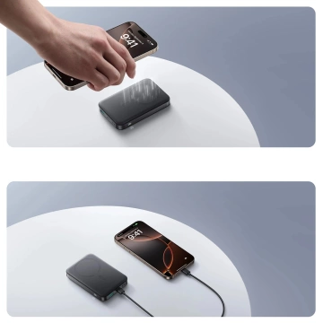 Powerbank Joyroom JR-PBM12 10000 mAh 22,5 W Qi2 MagSafe 360° – schwarz