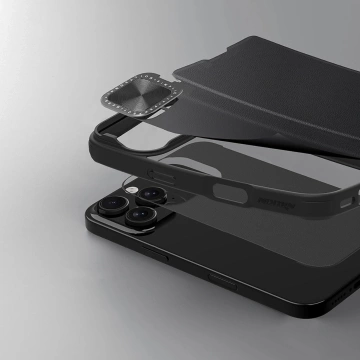 Etui do iPhone 16 Pro Max Nillkin Qin Prop Leather Czarny