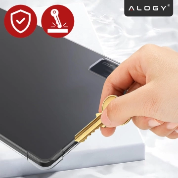 Etui Ochronne do Redmi Pad SE 11" 2023, Wzmocnione Narożniki, Smukłe i Lekkie, Antywstrząsowe ShockProof, Alogy FlexiShield™ – Przezroczyste + SZKŁO HARTOWANE