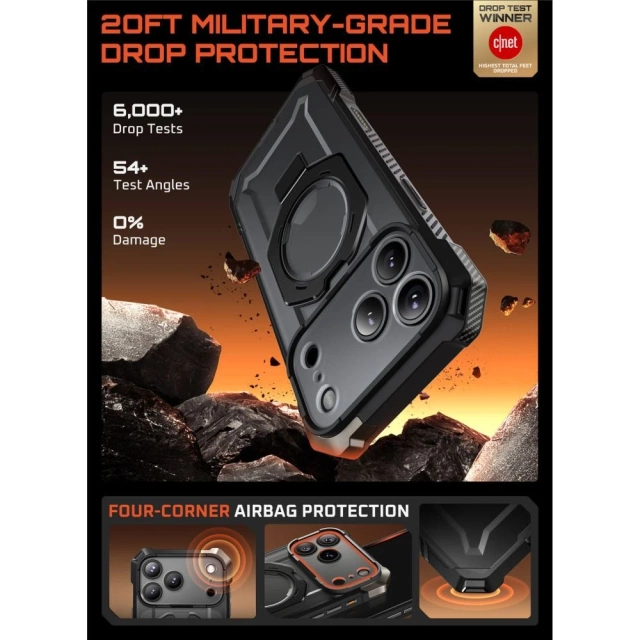Etui Supcase UB Grip Mag MagSafe do iPhone 17 Pro Black