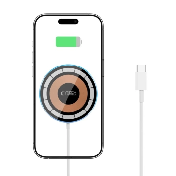 Ładowarka MagSafe Tech-Protect QI15W-A30 Srebrna 15W