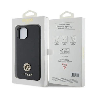 Etui Guess GUHCP15MPS4DGPK do iPhone 15 Plus 6.7" hardcase Strass Metal Logo czarny/black 