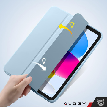 Etui do Apple iPad 11gen. 11" 2025 / 10gen. 10.9" 2022 obudowa na tablet Alogy Smart Case Pencil Holder Niebieskie