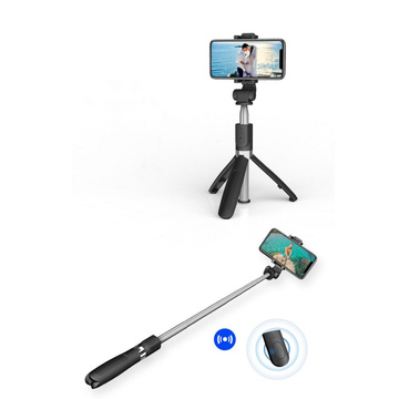 Kijek Uchwyt Selfie Stick Tripod Bluetooth bezprzewodowy L01S Wireless Black